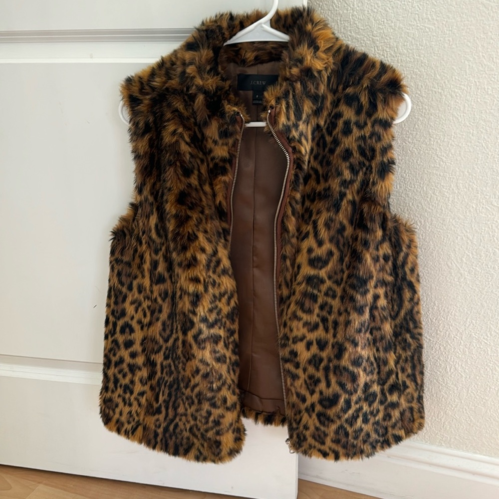 Jcrew Fur vest